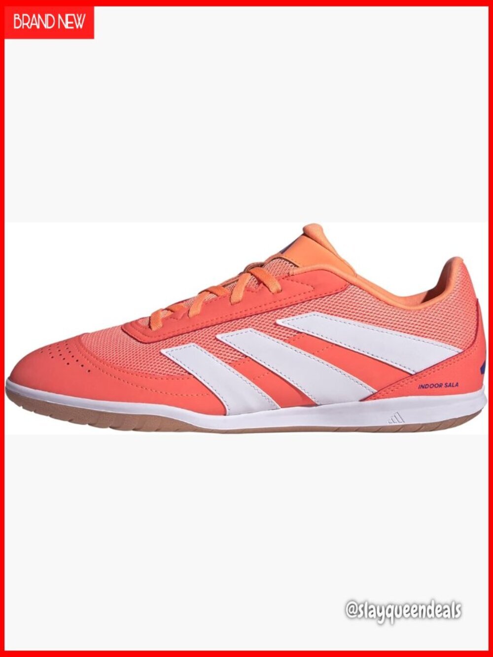Indoor Soccer Cleats, Lace-Up Sneakers for Women, Non-Marking Rubber Sole